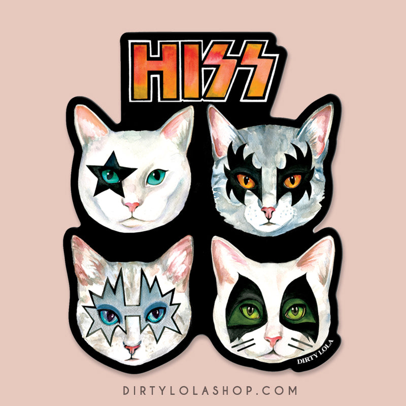 HISS- CAT STICKER