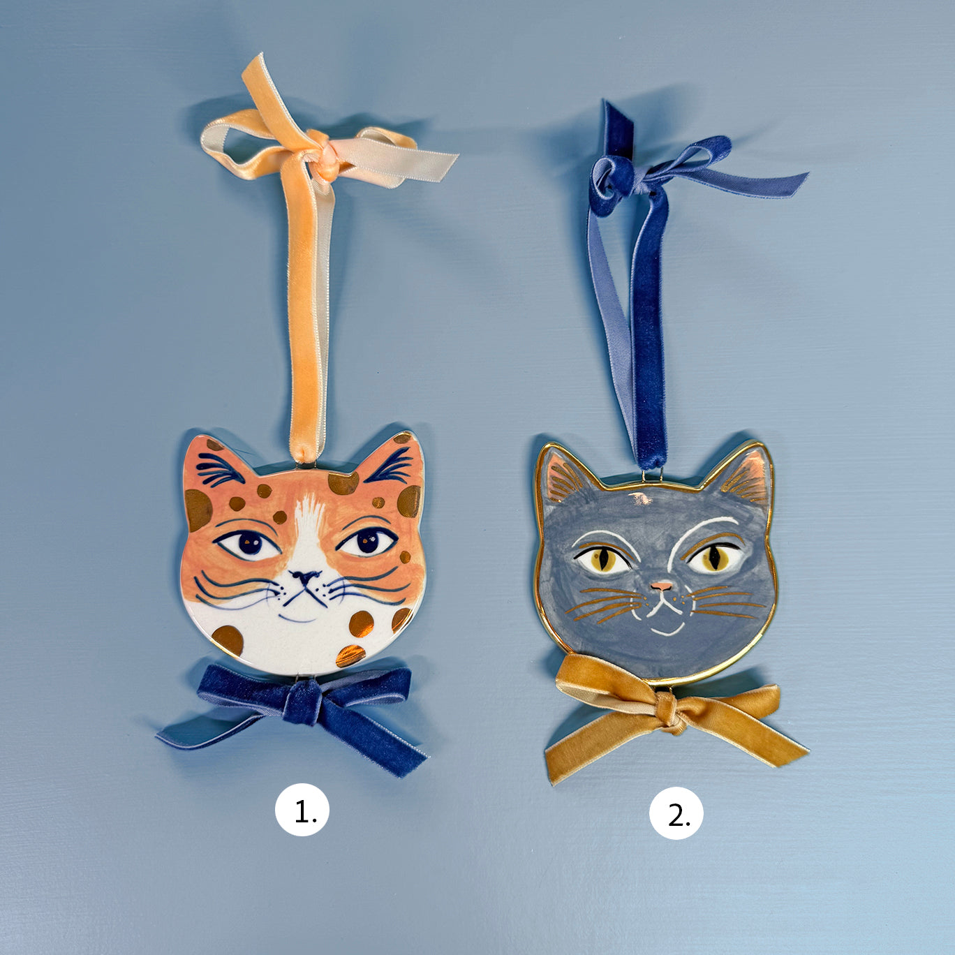 PORCELAIN ORNAMENT - CHARMING CATS