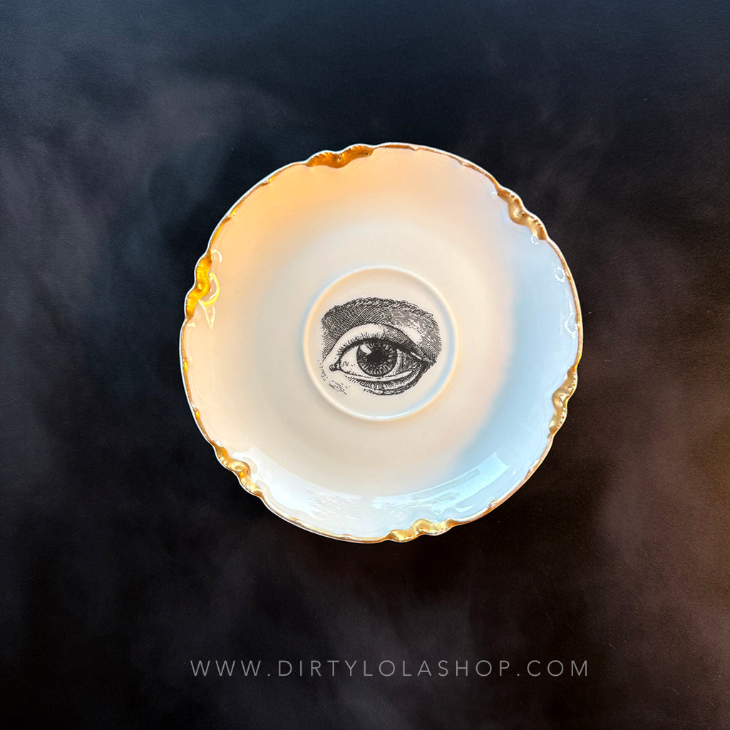 VINTAGE SAUCER PLATE - MYSTIC EYE