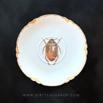 VINTAGE SAUCER PLATE - GOLD BUG