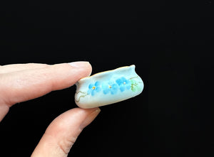 ANTIQUE TINY TRINKET DISH - MINI ALTAR TRAY - MYSTIC EYE