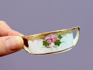 ANTIQUE TINY TRINKET DISH - MINI ALTAR TRAY - SPIDER