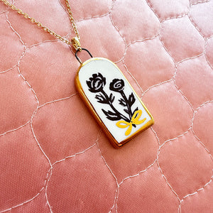 Porcelain Charm Necklaces- French Florals