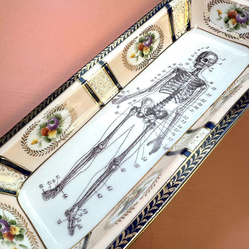 Antique Jewelry Tray - Dresser Tray - Skeleton