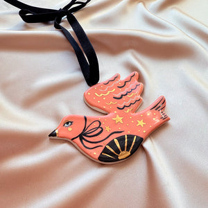 Folk Bird Ornaments