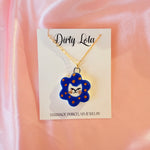PORCELAIN CAT CHARM NECKLACE