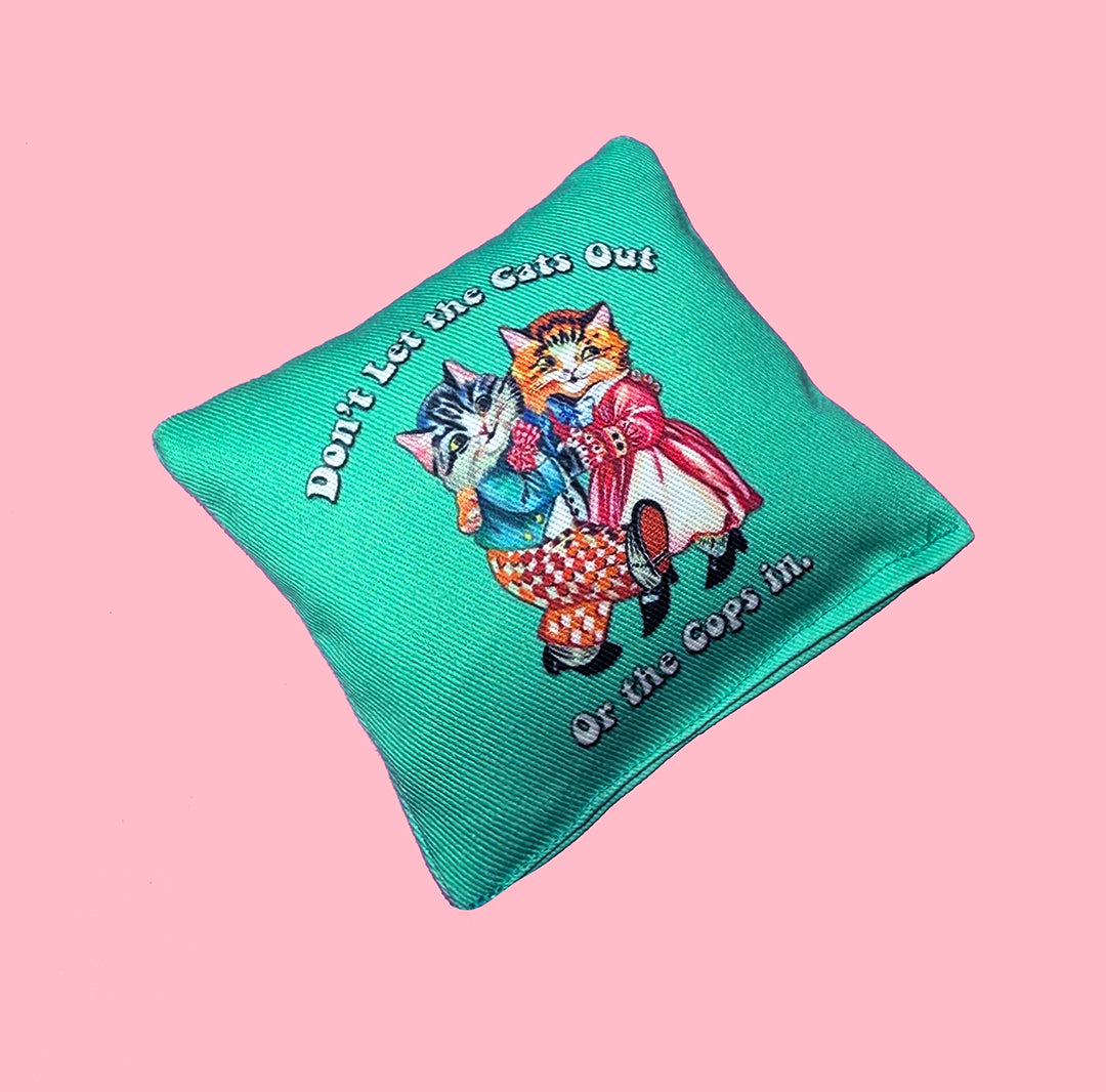 CATNIP TOY - DON'T LET THE CATS OUT OR THE COPS IN