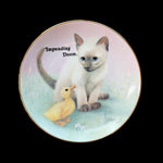 VINTAGE CAT PLATE - IMPENDING DOOM