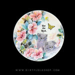VINTAGE CAT PLATE - EAT THE RICH.