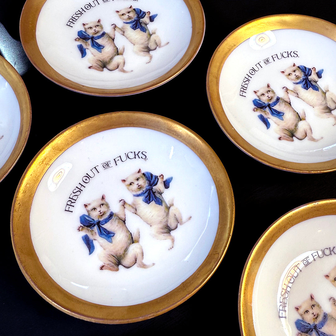 ANTIQUE TINY TRINKET DISH - MINI ALTAR TRAY - FRESH OUT OF FUCKS