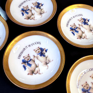 ANTIQUE TINY TRINKET DISH - MINI ALTAR TRAY - FRESH OUT OF FUCKS