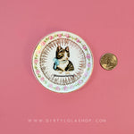 ANTIQUE TINY TRINKET DISH - MINI ALTAR TRAY - DISSOCIATING.