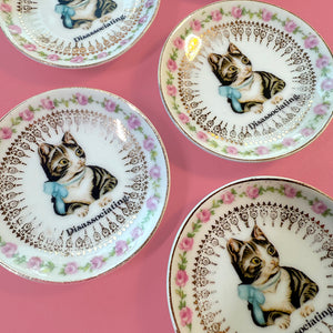 ANTIQUE TINY TRINKET DISH - MINI ALTAR TRAY - DISSOCIATING.