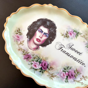 Antique Vanity Tray - Rocky Horror - Sweet Transvestite