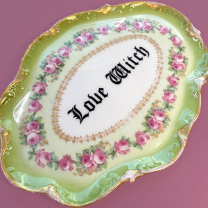 Antique Vanity Tray - Witchy - "Love Witch."