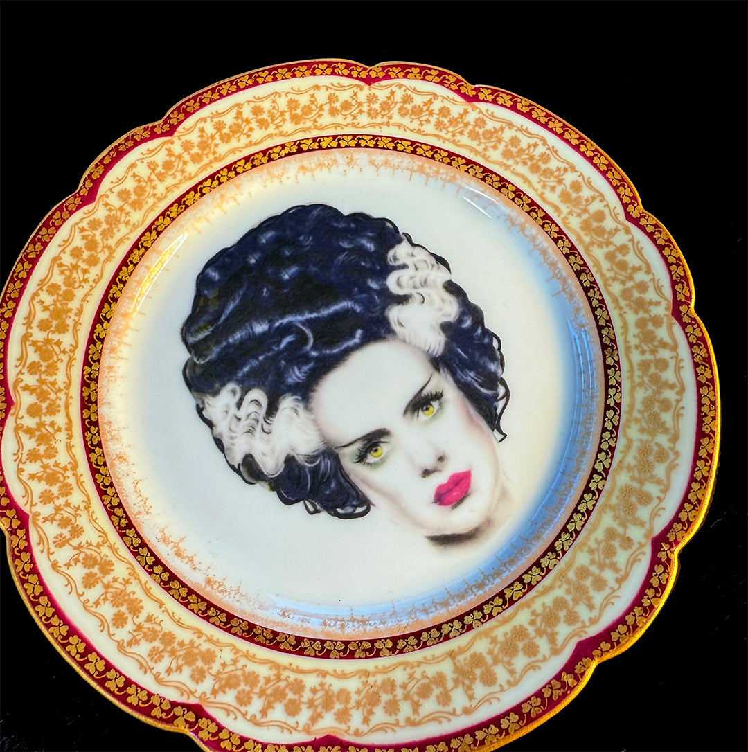 ANTIQUE BRIDE ART PLATE