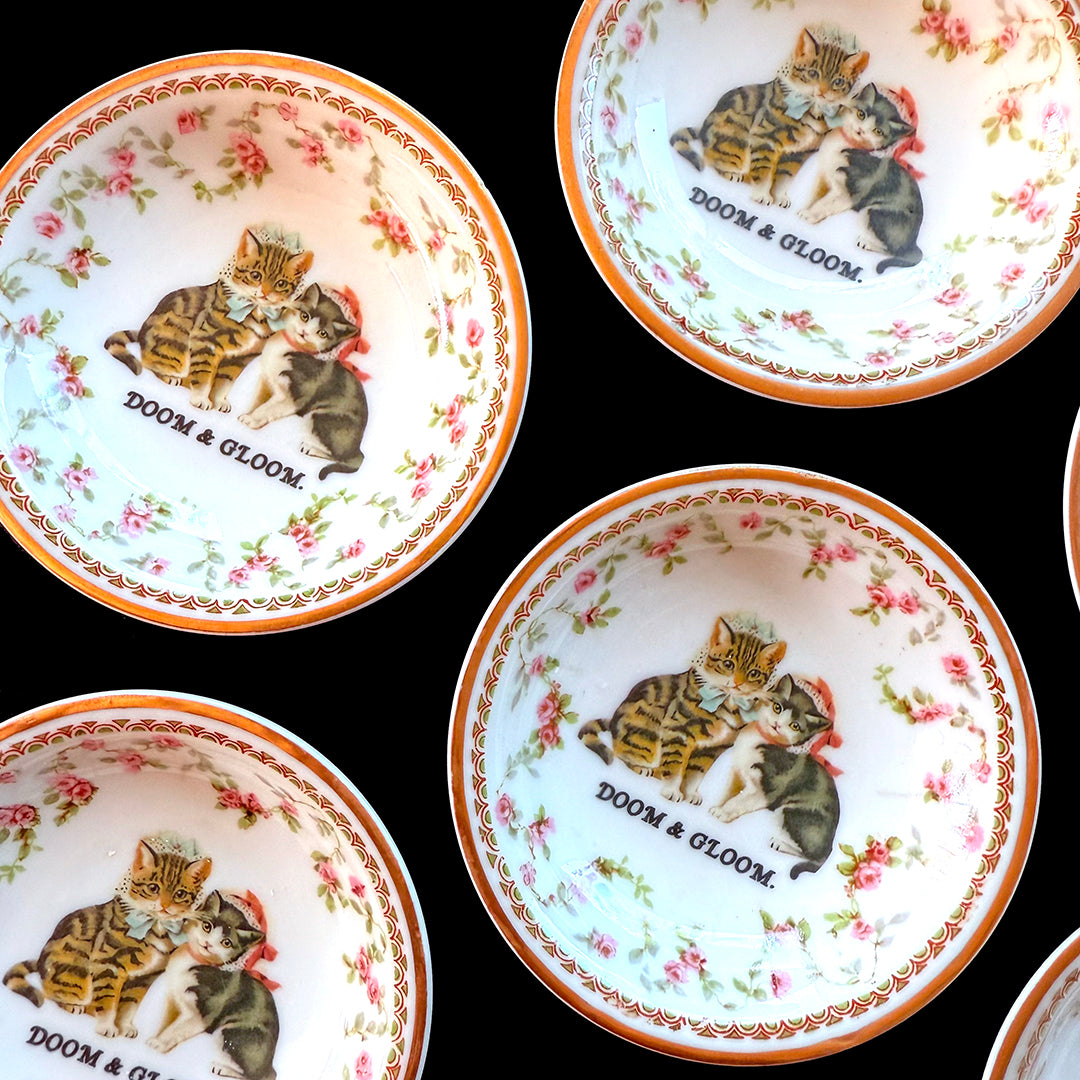 ANTIQUE TINY TRINKET DISH - MINI ALTAR TRAY - DOOM & GLOOM