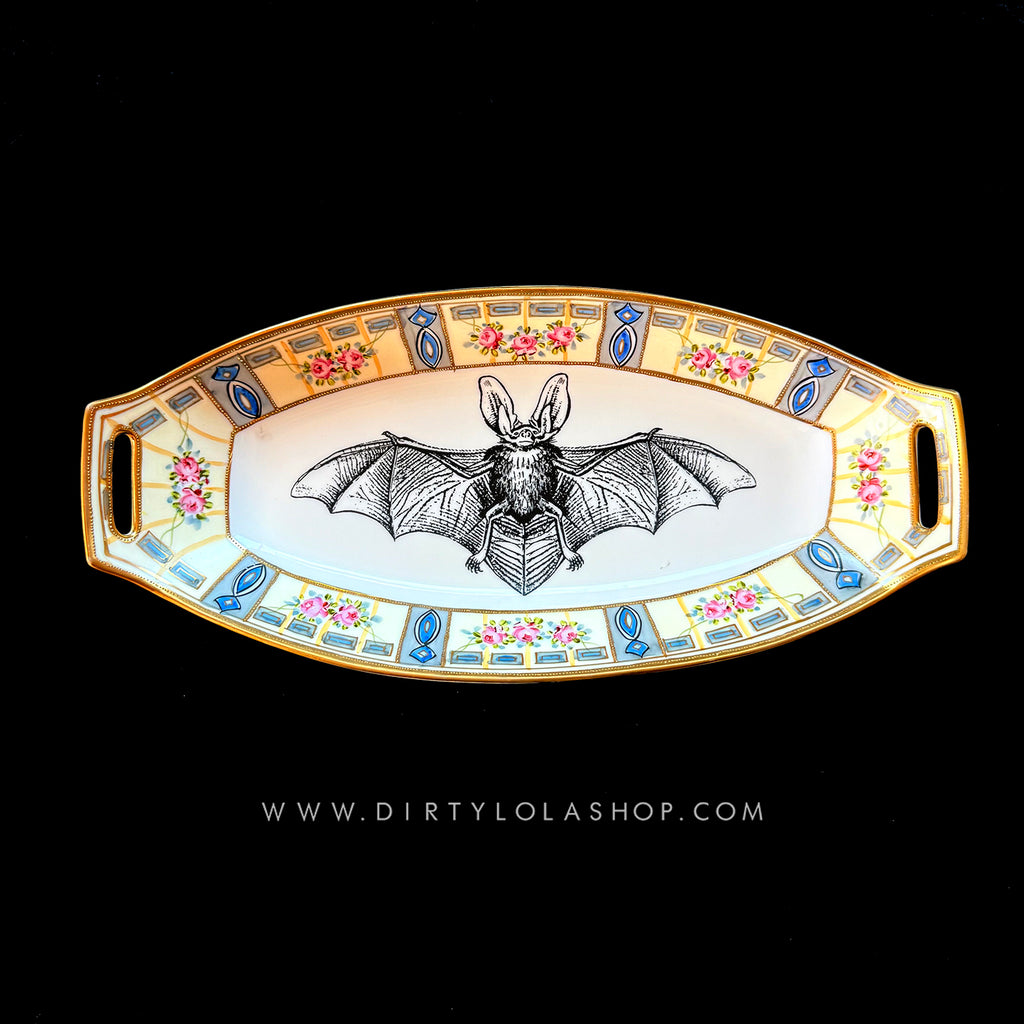 ANTIQUE BAT TRAY - SECONDS - FLAWED