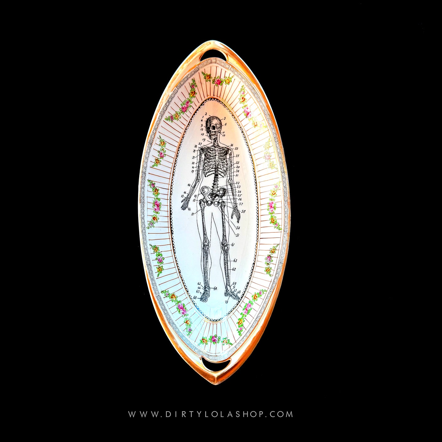 ANTIQUE SKELETON TRAY