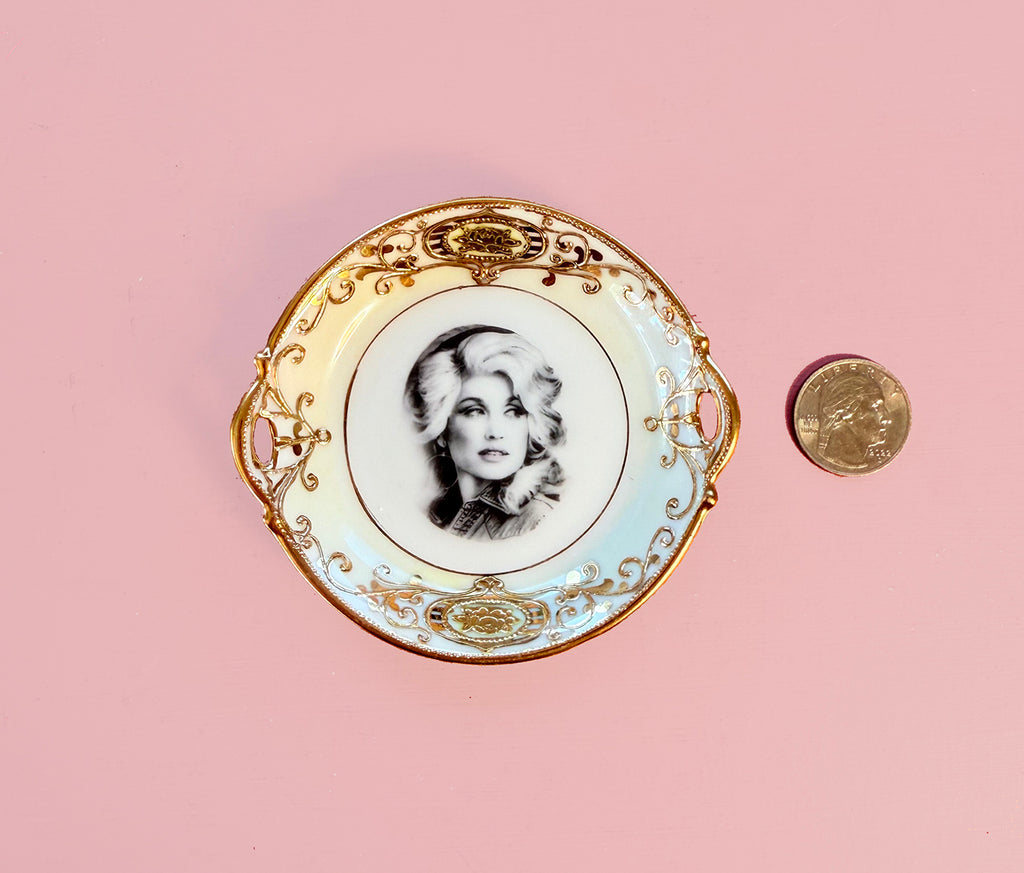 ANTIQUE TINY TRINKET DISH - MINI ALTAR TRAY - DOLLY