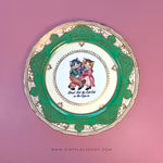 DONT LET THE CATS OUT OR THE COPS IN - ANTIQUE CAT PLATE