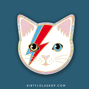 KITTY STARDUST - GLITTER STICKER