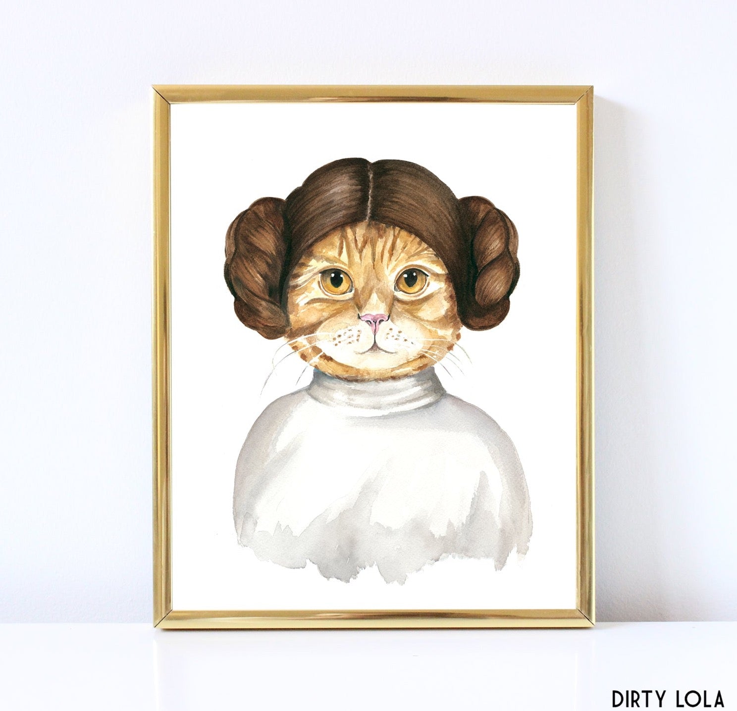 Princess Cat Art Print