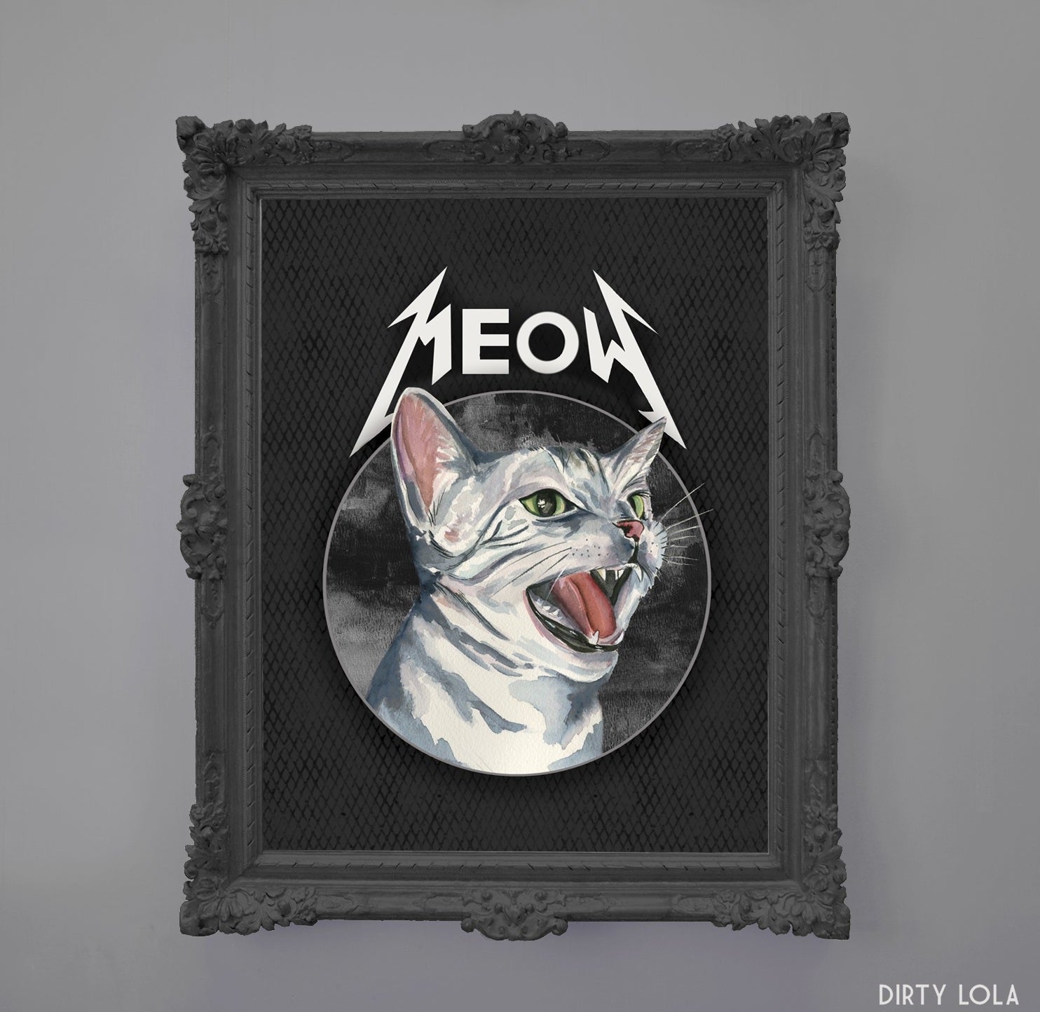 Metal Meow Art Print