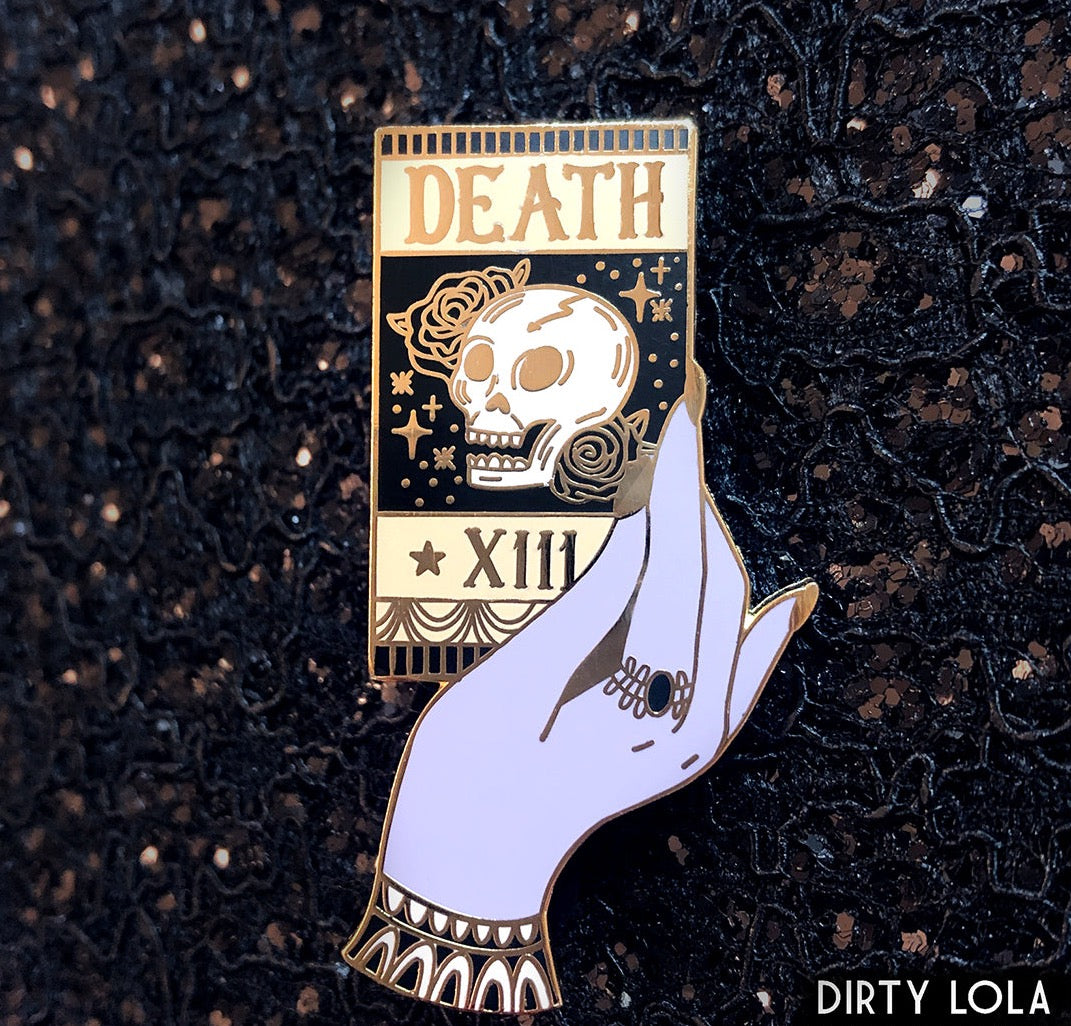 Death Tarot Enamel Pin